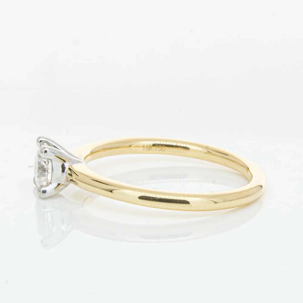 18ct Yellow Gold .50ct Diamond Melba Ring