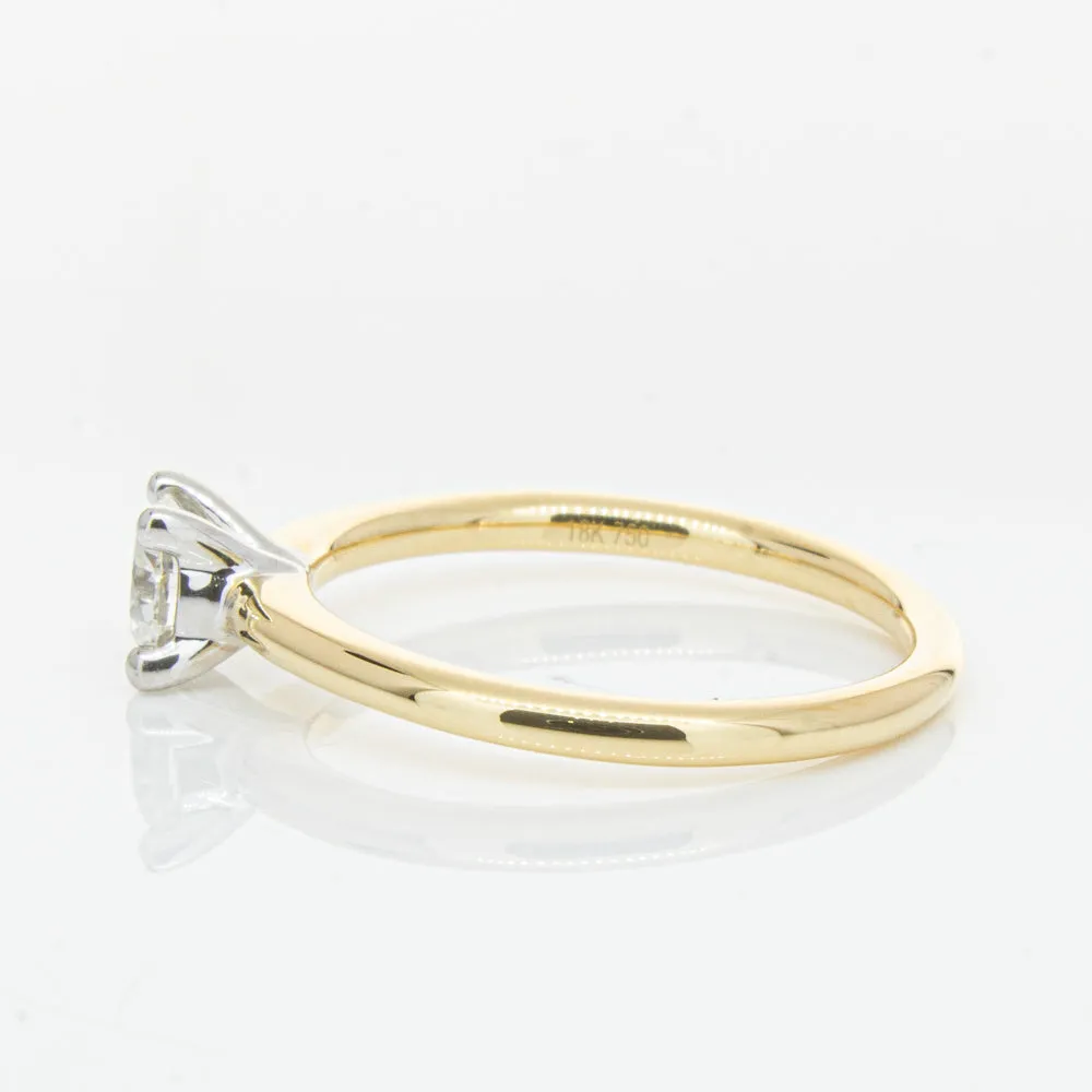 18ct Yellow Gold .50ct Diamond Melba Ring