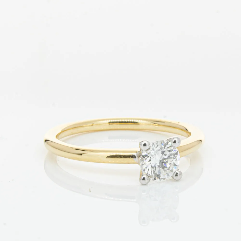 18ct Yellow Gold .50ct Diamond Melba Ring