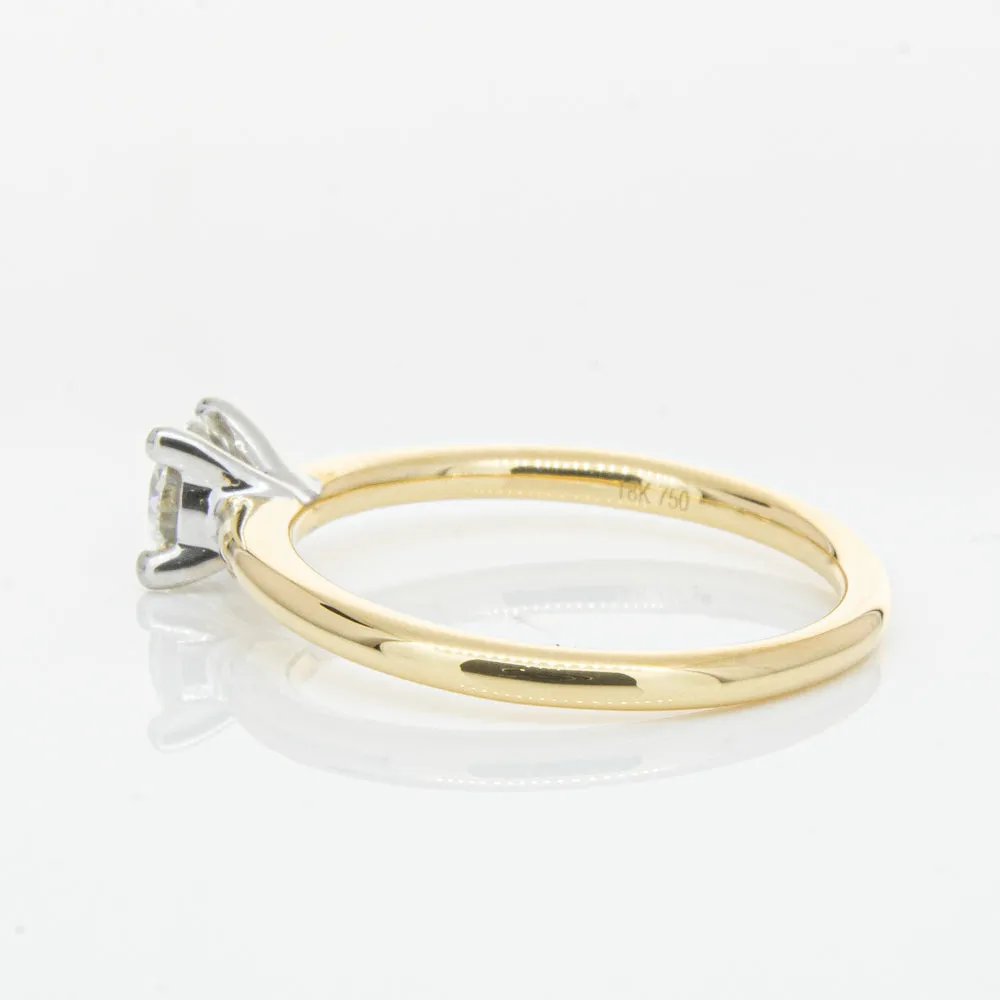 18ct Yellow Gold .50ct Diamond Melba Ring