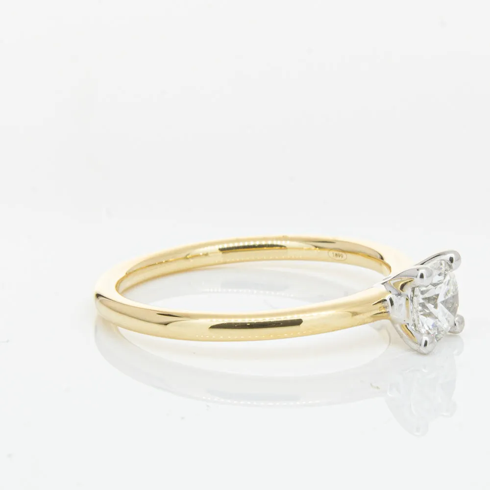 18ct Yellow Gold .50ct Diamond Melba Ring