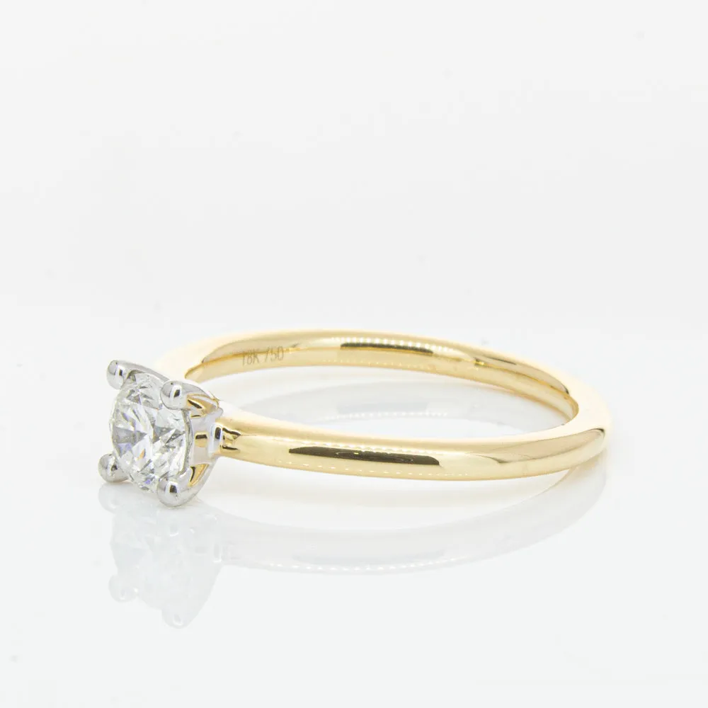18ct Yellow Gold .50ct Diamond Melba Ring