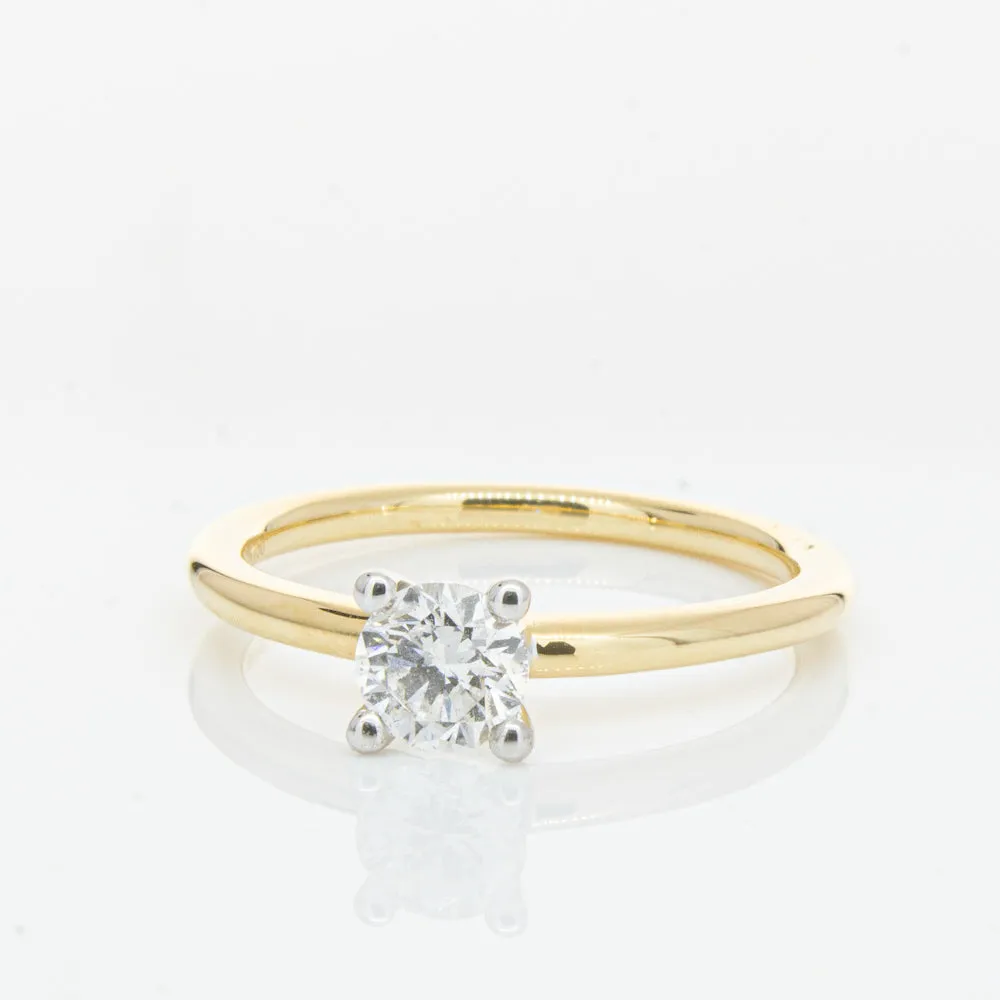 18ct Yellow Gold .50ct Diamond Melba Ring