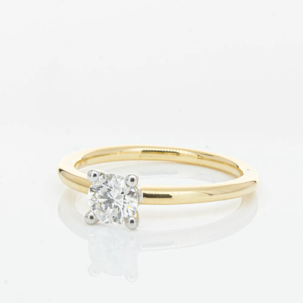 18ct Yellow Gold .50ct Diamond Melba Ring