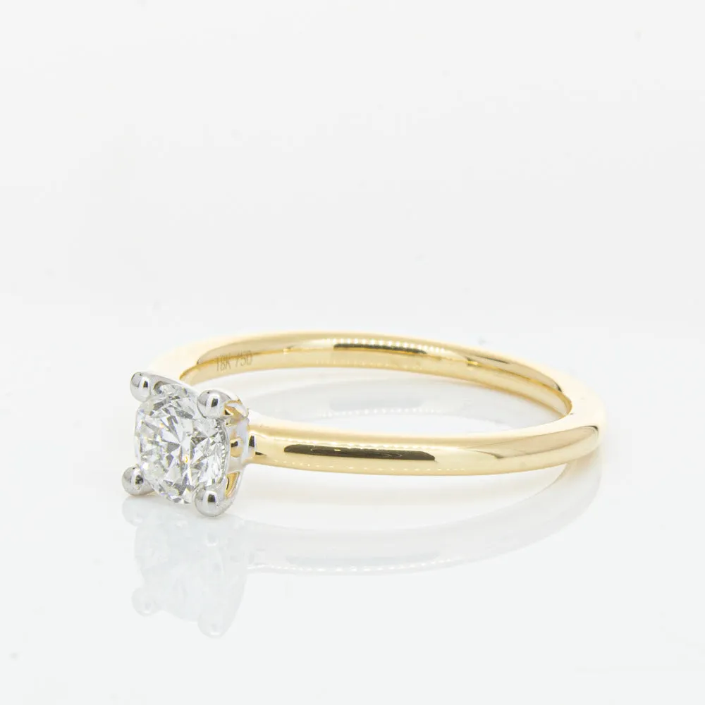 18ct Yellow Gold .50ct Diamond Melba Ring