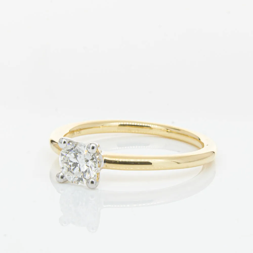 18ct Yellow Gold .50ct Diamond Melba Ring