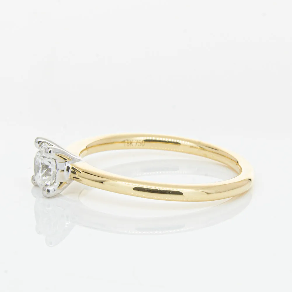 18ct Yellow Gold .50ct Diamond Melba Ring