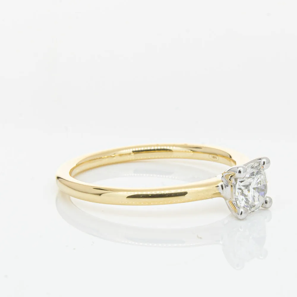 18ct Yellow Gold .50ct Diamond Melba Ring