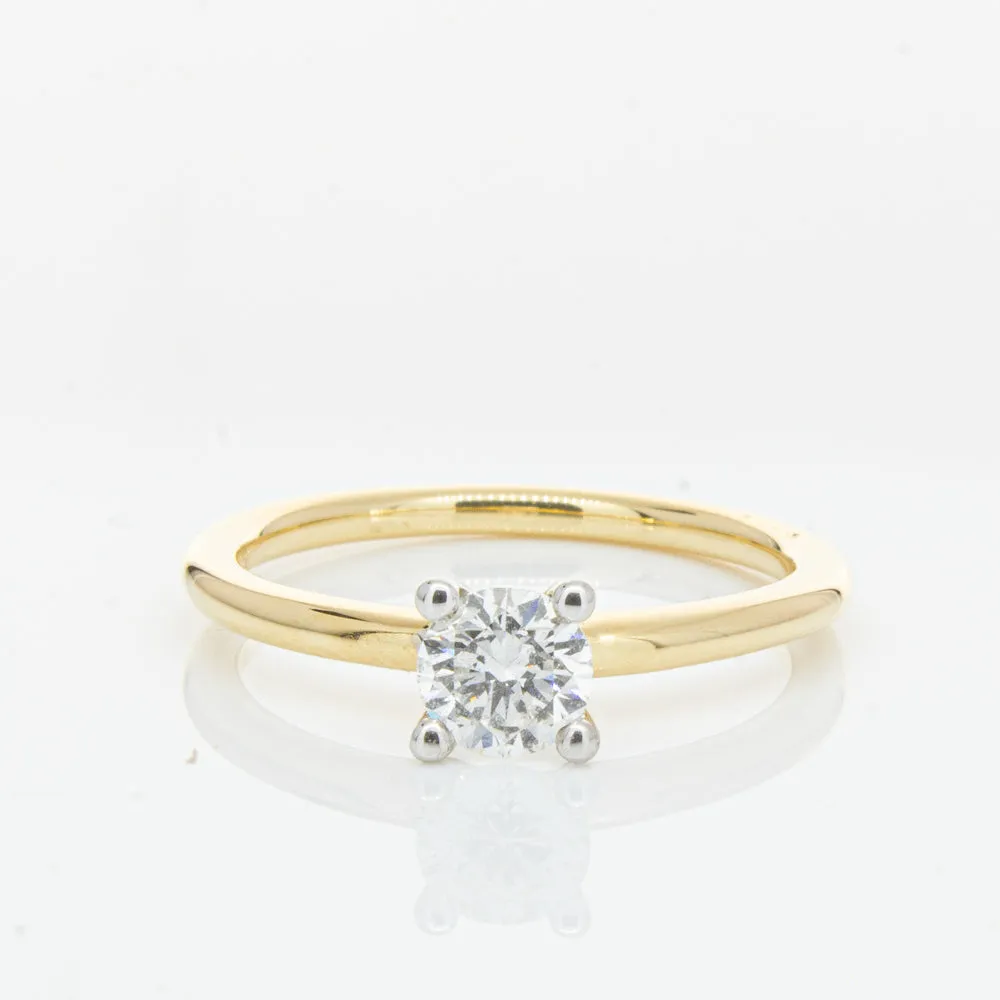 18ct Yellow Gold .50ct Diamond Melba Ring