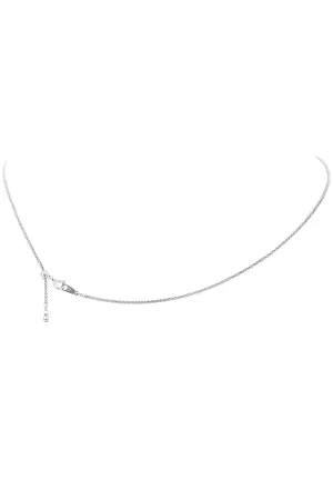18K White Gold Adjustable (1.0 MM Thickness) Box Chain