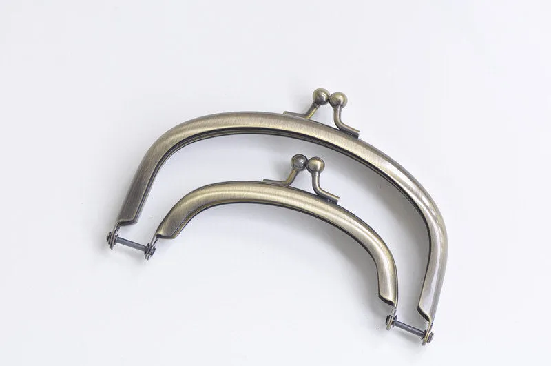 4"/6"/8" Double Purse Frame Glue In Handbag Hanger With Kiss Closure