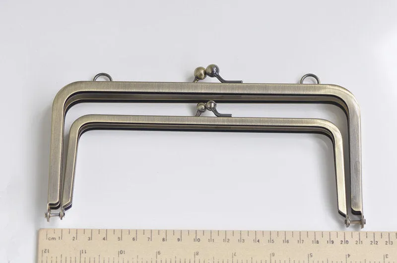4"/6"/8" Double Purse Frame Glue In Handbag Hanger With Kiss Closure