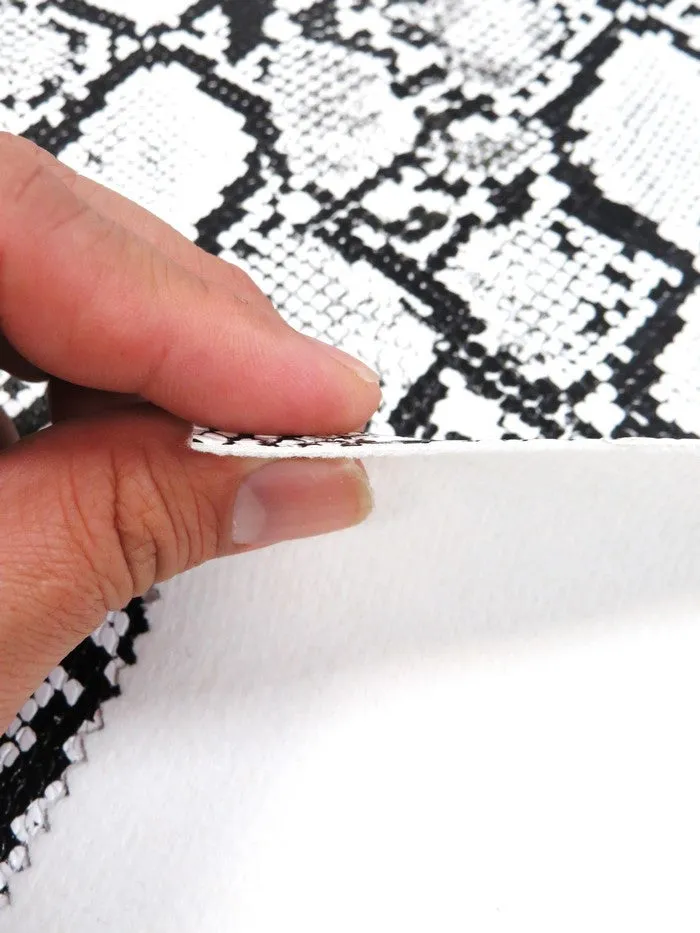 Ash / Calico Python Snake Vinyl Fabric