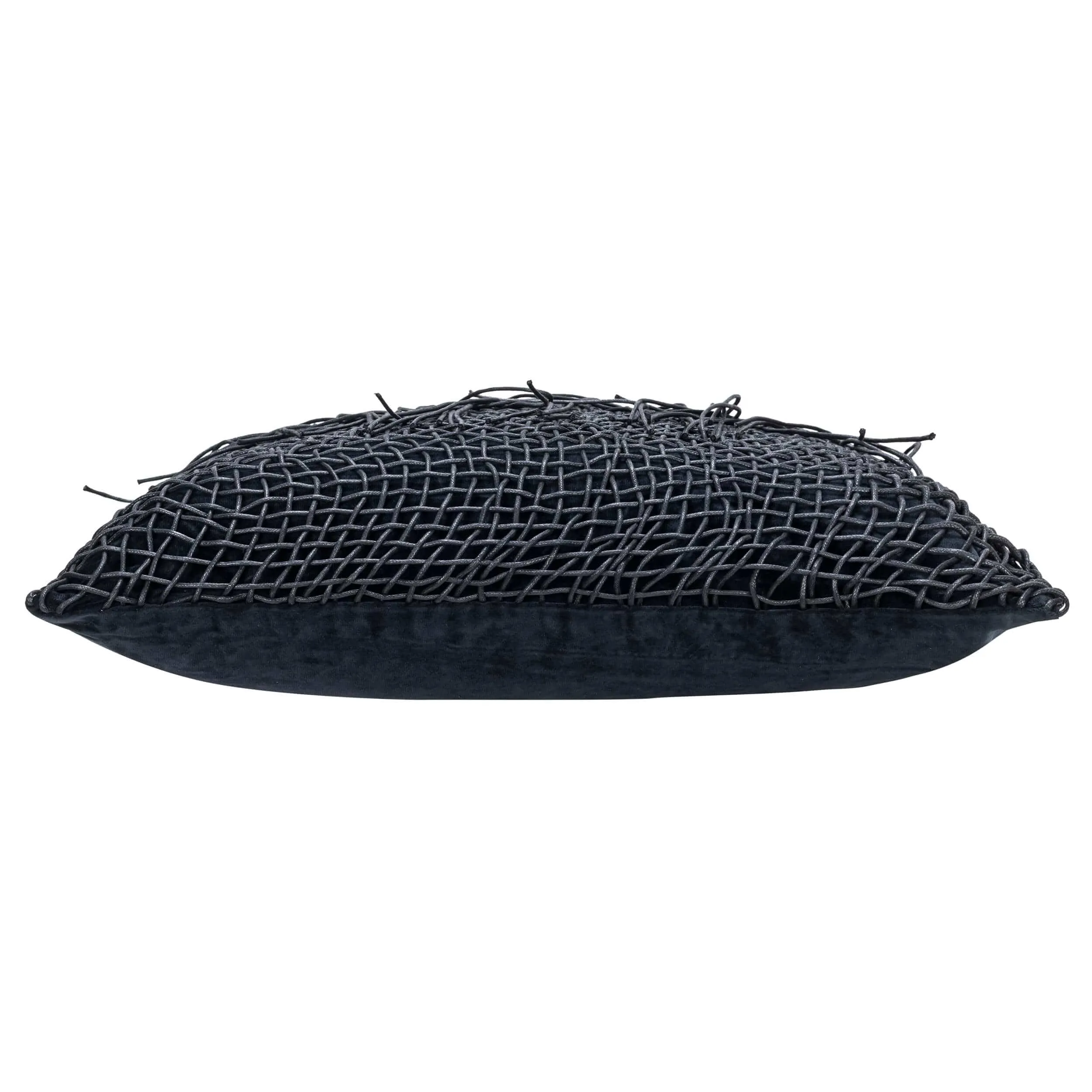Atlas Tassle Pillow, Black