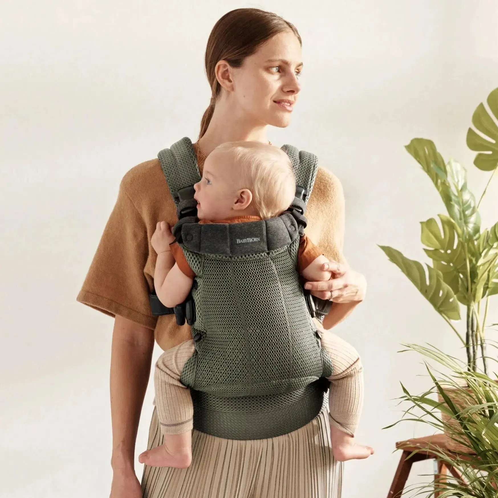 Baby Bjorn - Baby Carrier Harmony - Dark Green 3D Mesh