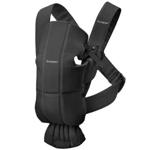 BabyBjorn Baby Carrier Mini, Cotton (Black)