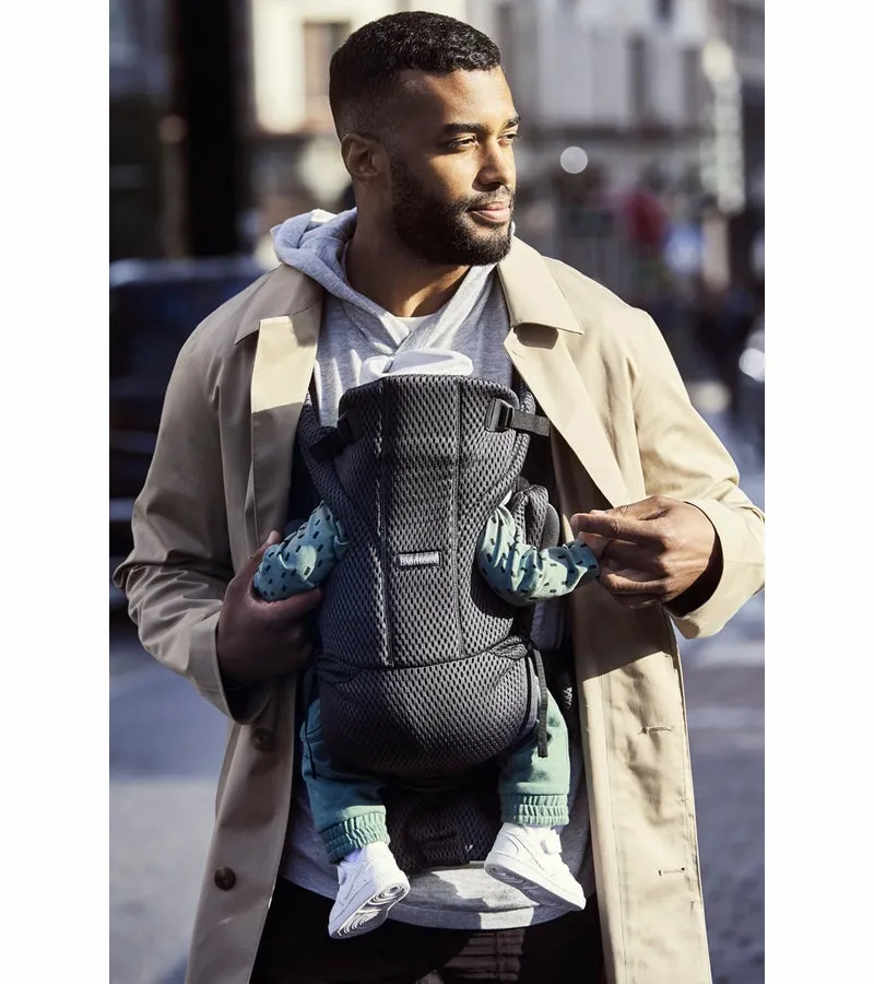 BabyBjörn Baby Carrier Free 3D Mesh, Anthracite Leopard