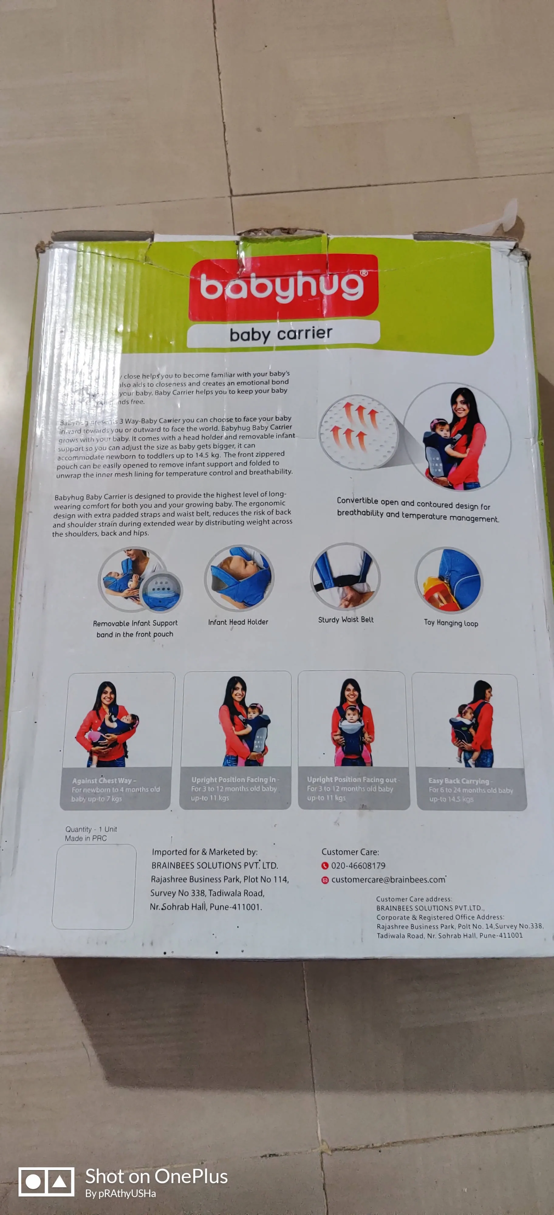 BABYHUG Baby Carrier