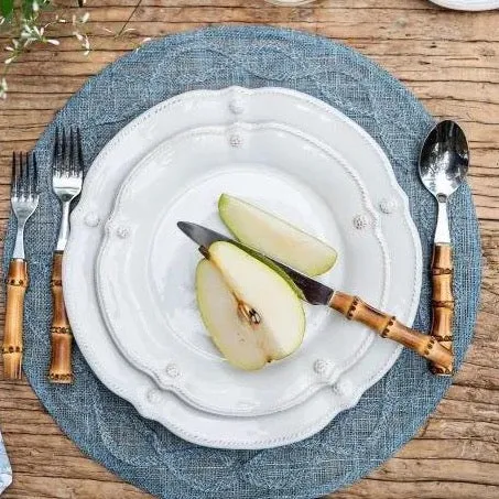 Berry & Thread Whitewash Flared 4 Piece Place Setting
