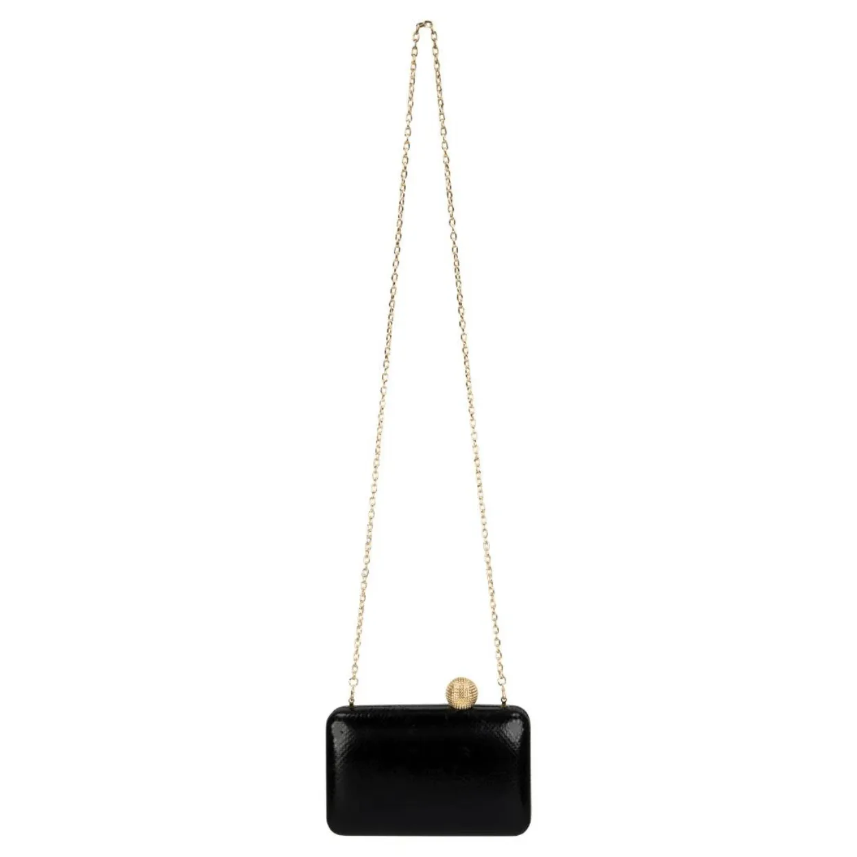 Box Clutch with Ball Clasp