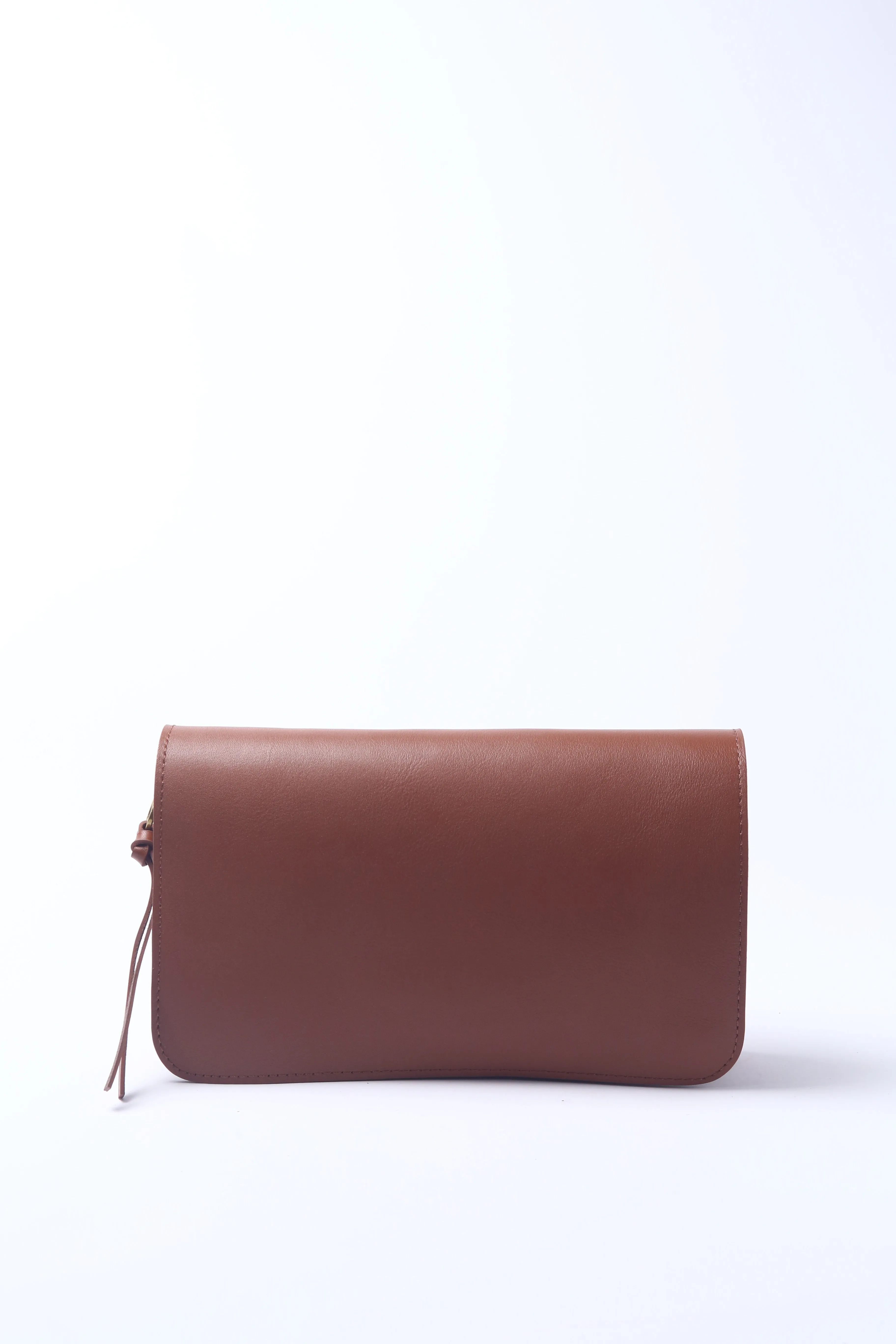 Brown Leather handheld or crossbody bag
