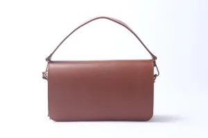 Brown Leather handheld or crossbody bag