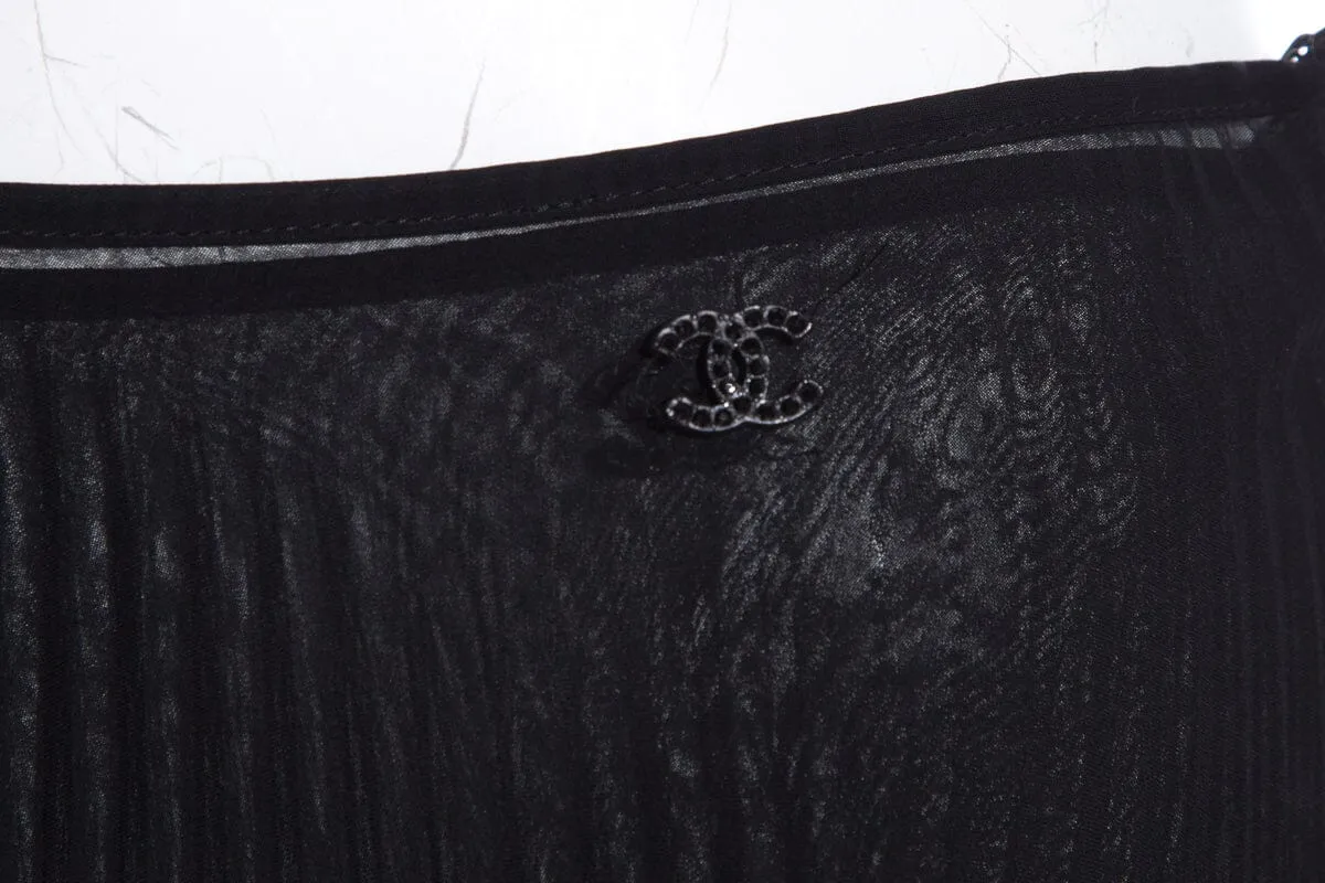 Chanel Cruise '02  Black 2 PC Skirt SZ 40