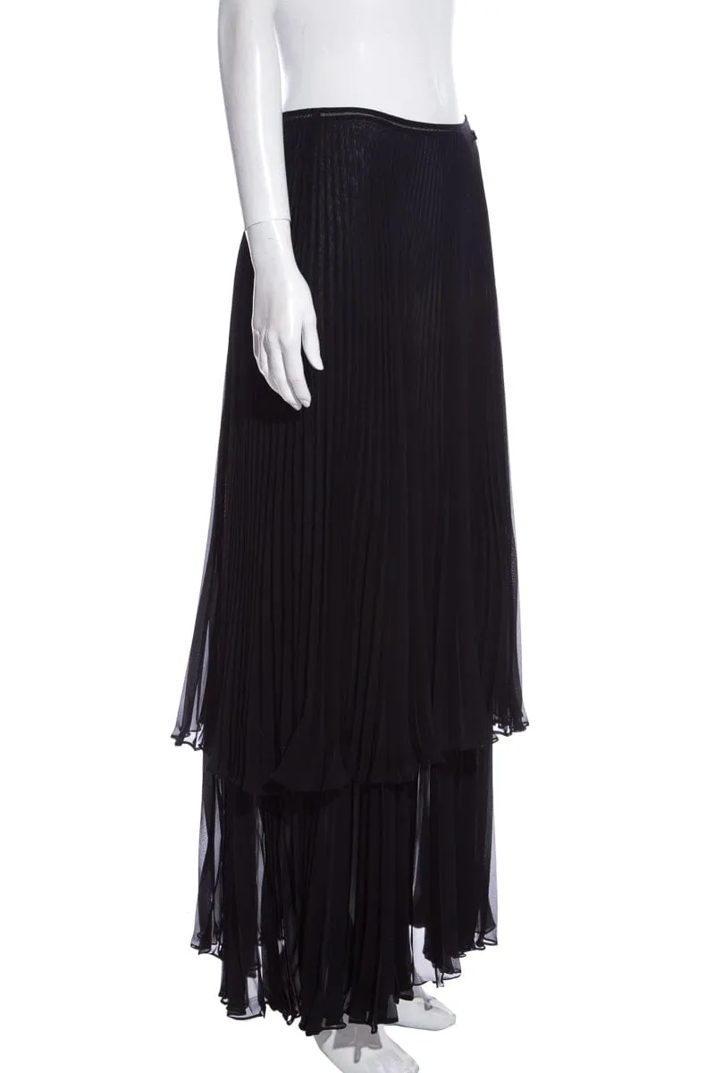 Chanel Cruise '02  Black 2 PC Skirt SZ 40