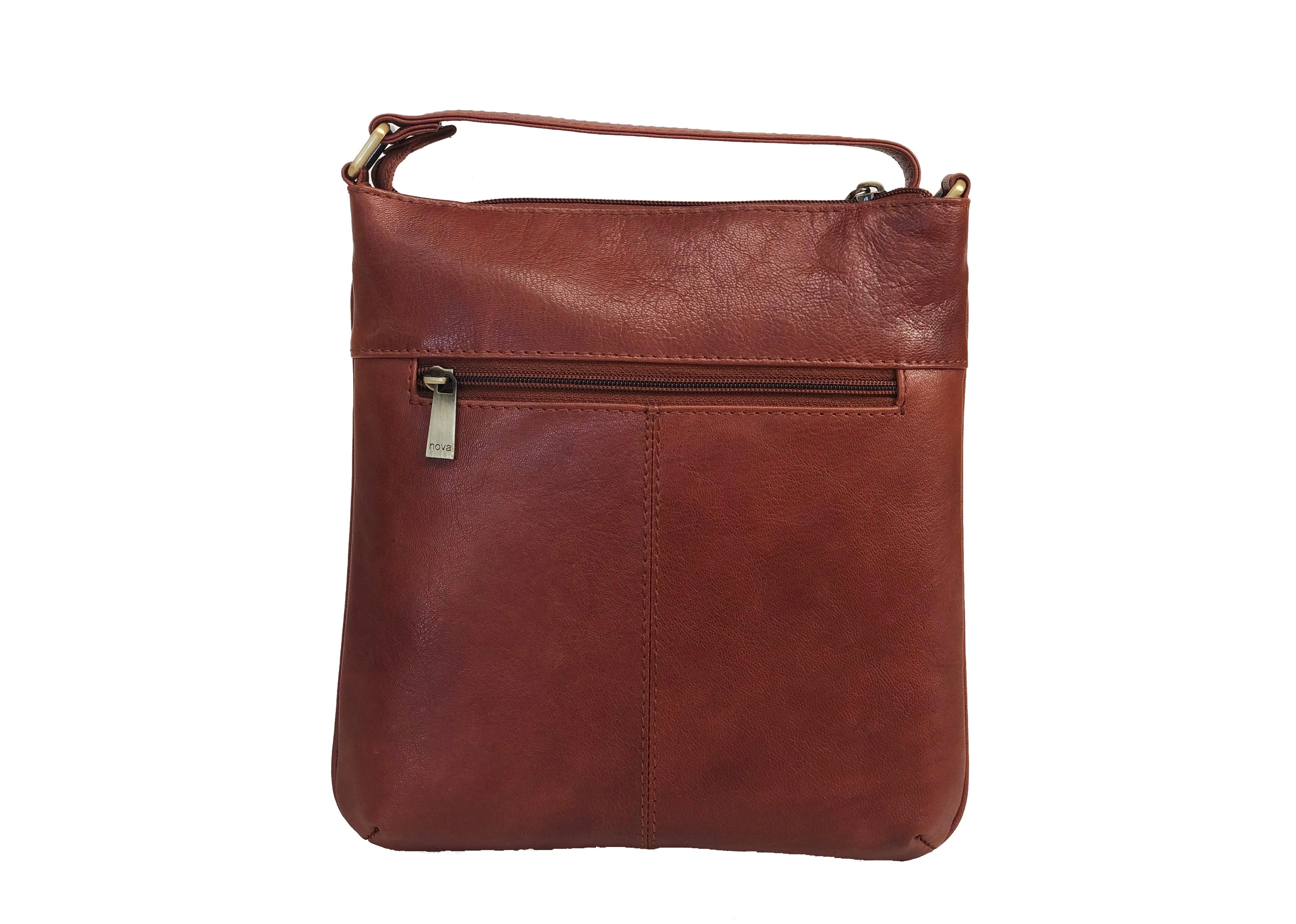 Cognac Goat Leather Handbag