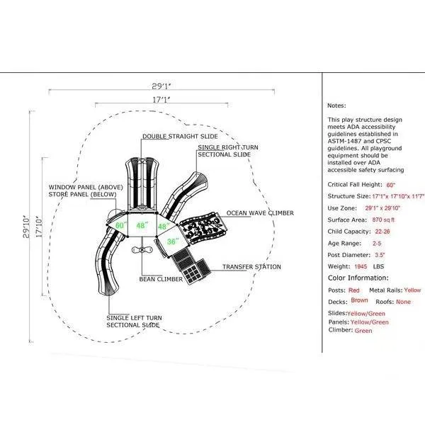 CSPD-1624 | Commercial Playground Equipment
