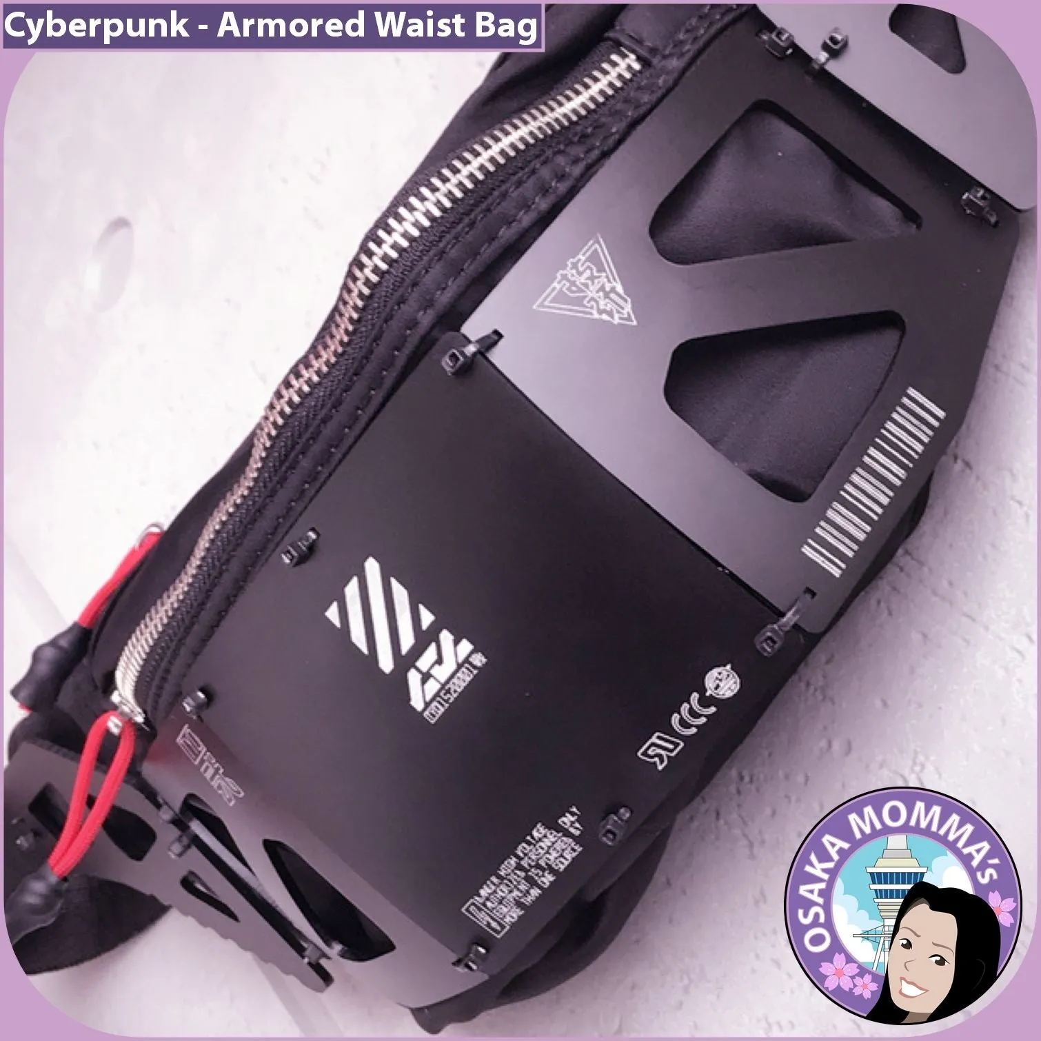 Cyberpunk Armored Waist Bag