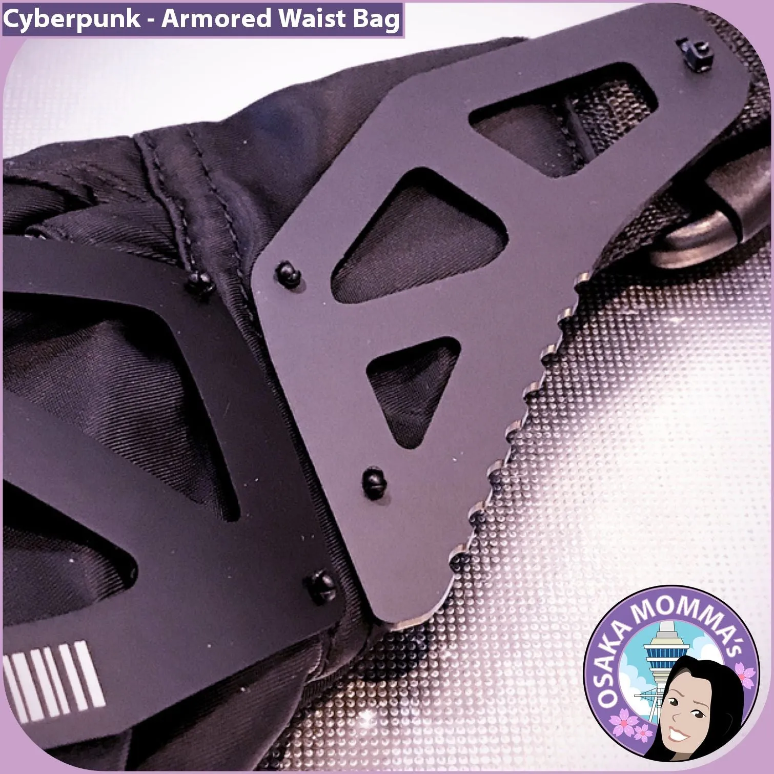 Cyberpunk Armored Waist Bag