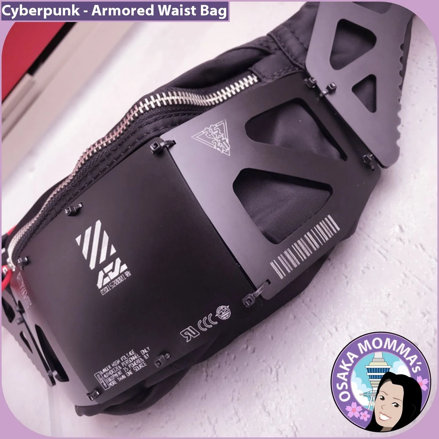 Cyberpunk Armored Waist Bag