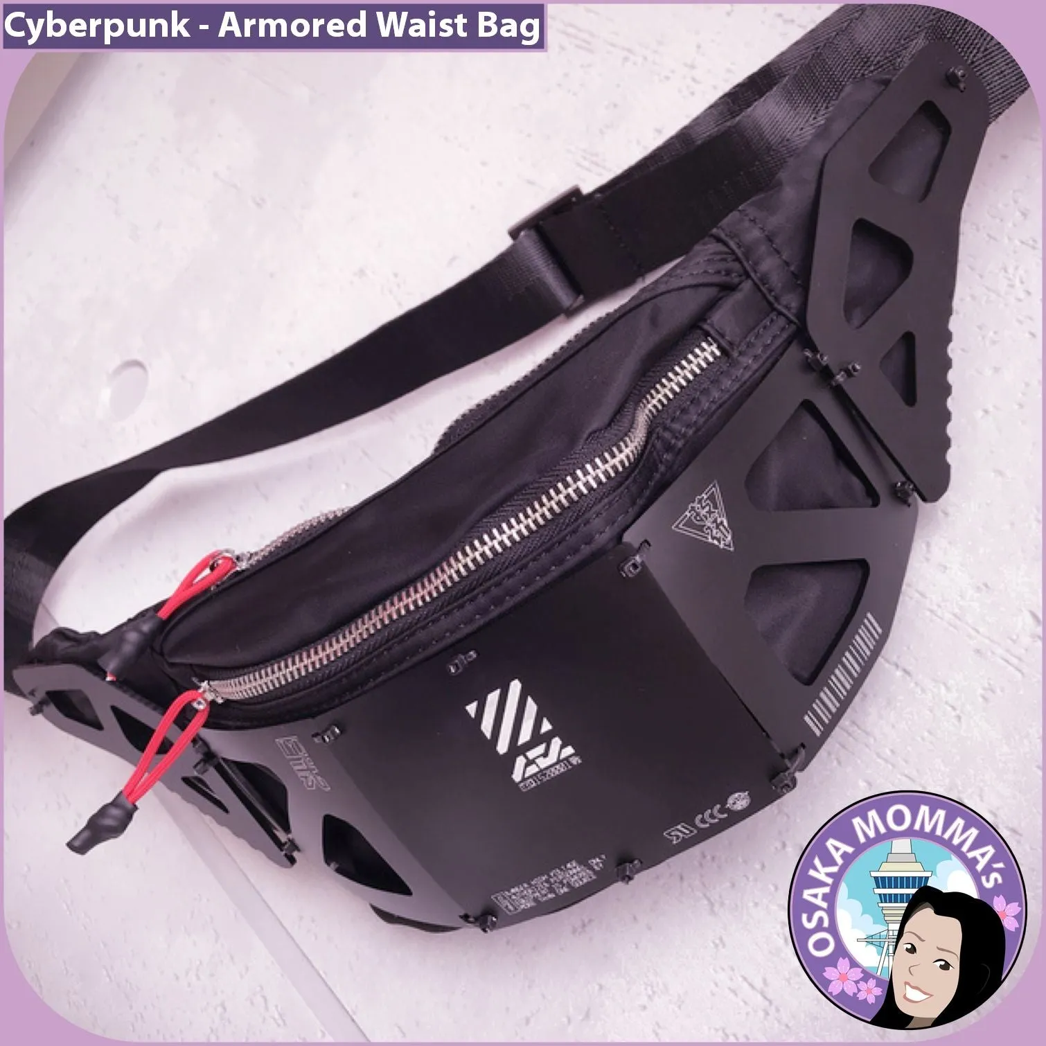 Cyberpunk Armored Waist Bag
