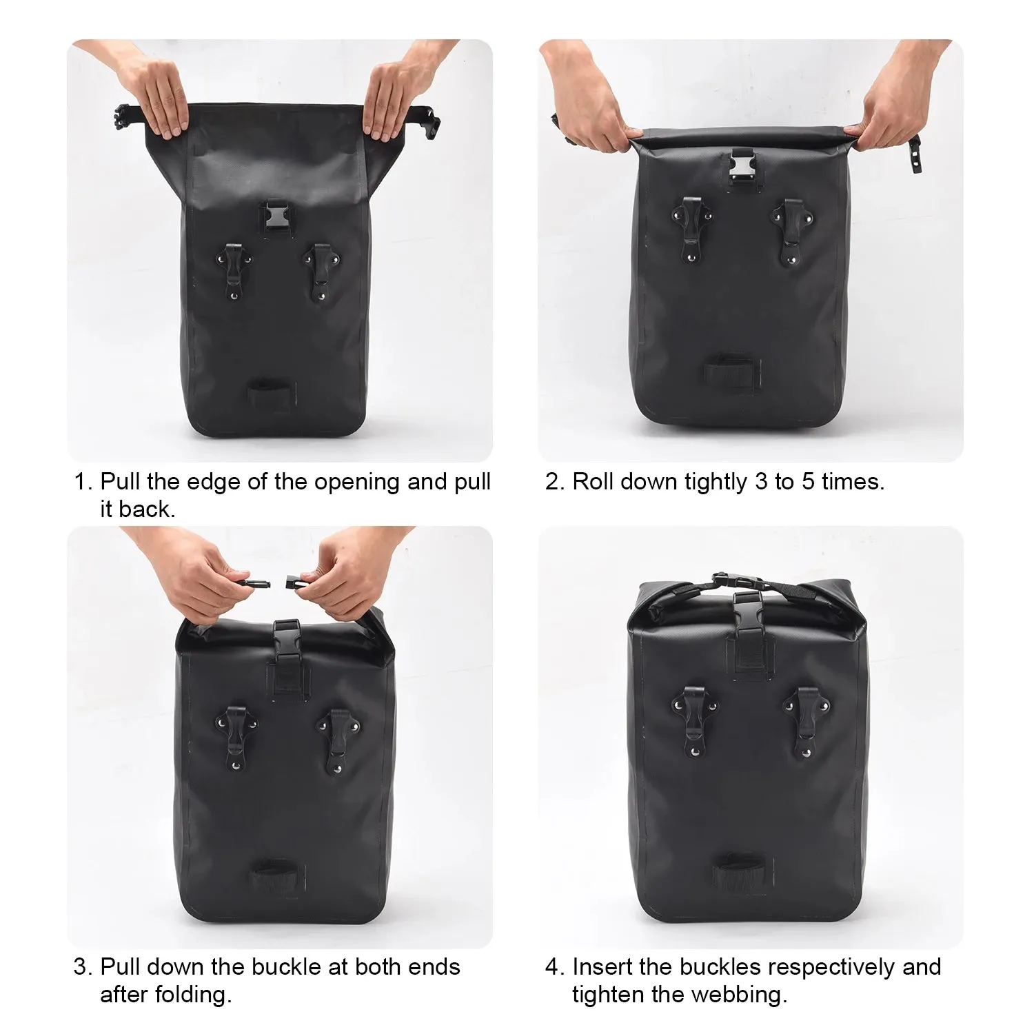 Cycling Bicycle Bike Rear Seat Trunk Bag Multifunctional Large Waterproof Capacity Outdoor Sports Pouch Rack Panniers Handbag