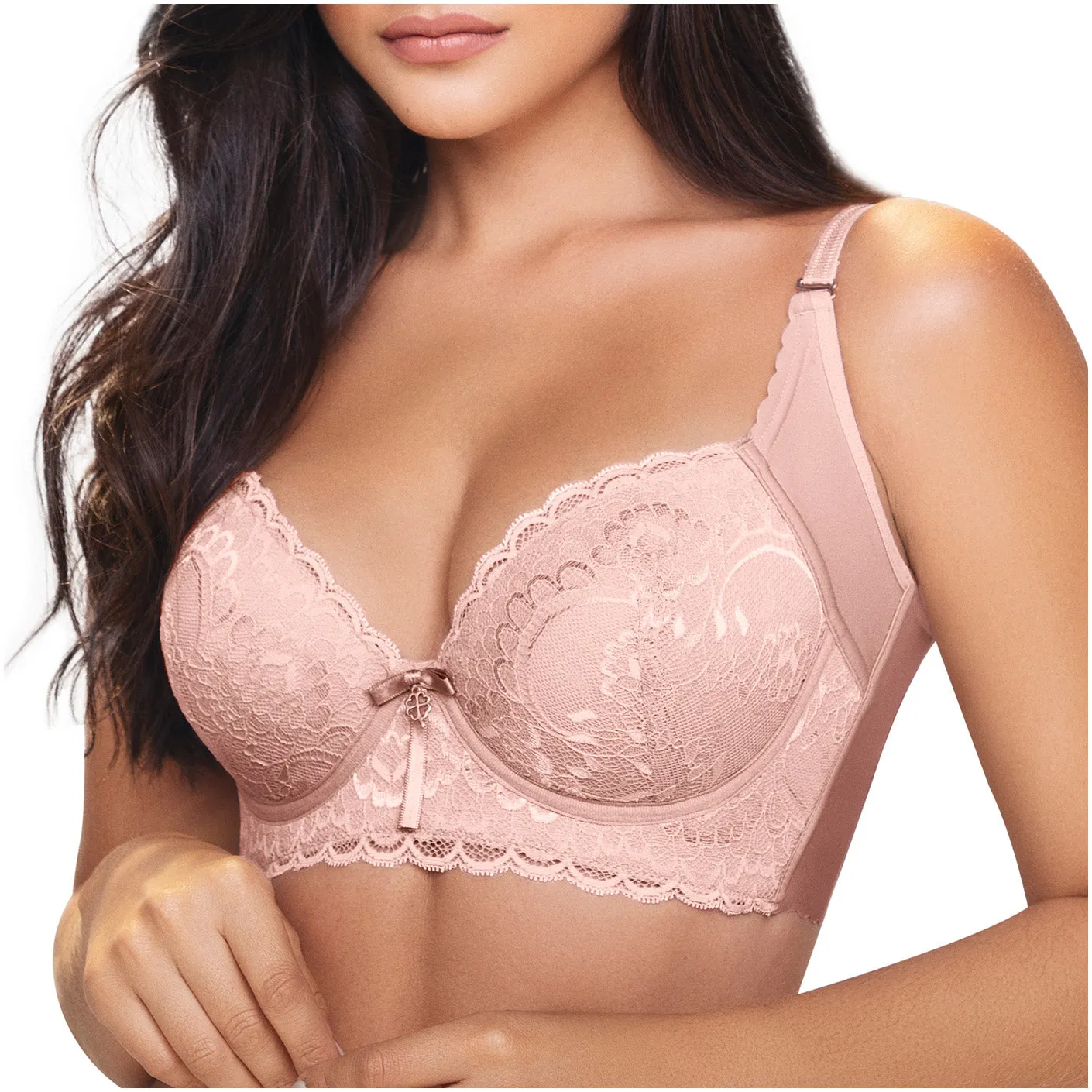 Daily Use Bra Push up Lace for Women with High Back Coverage Sonryse C481