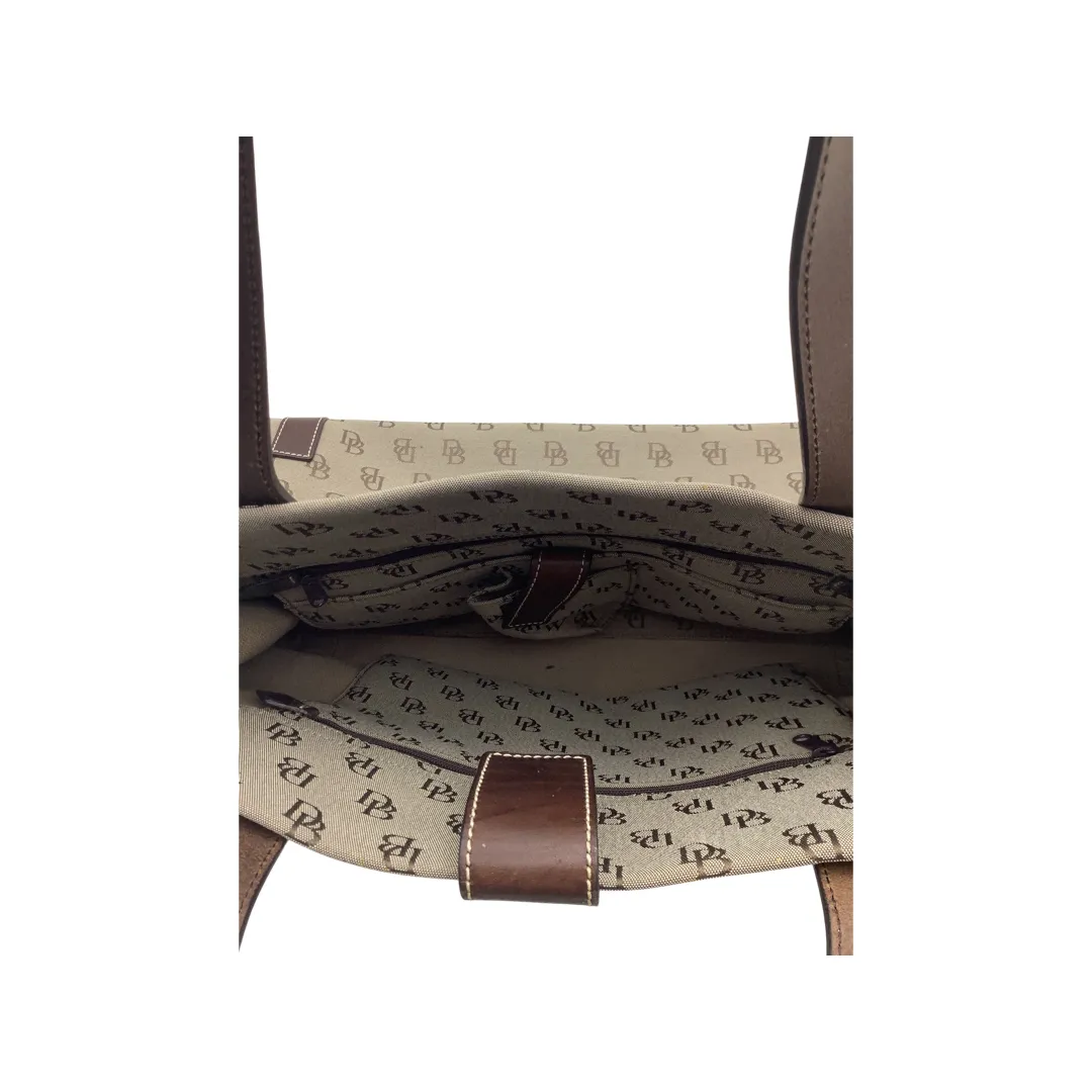 Dooney & Bourke Brown Signature Satchel Purse