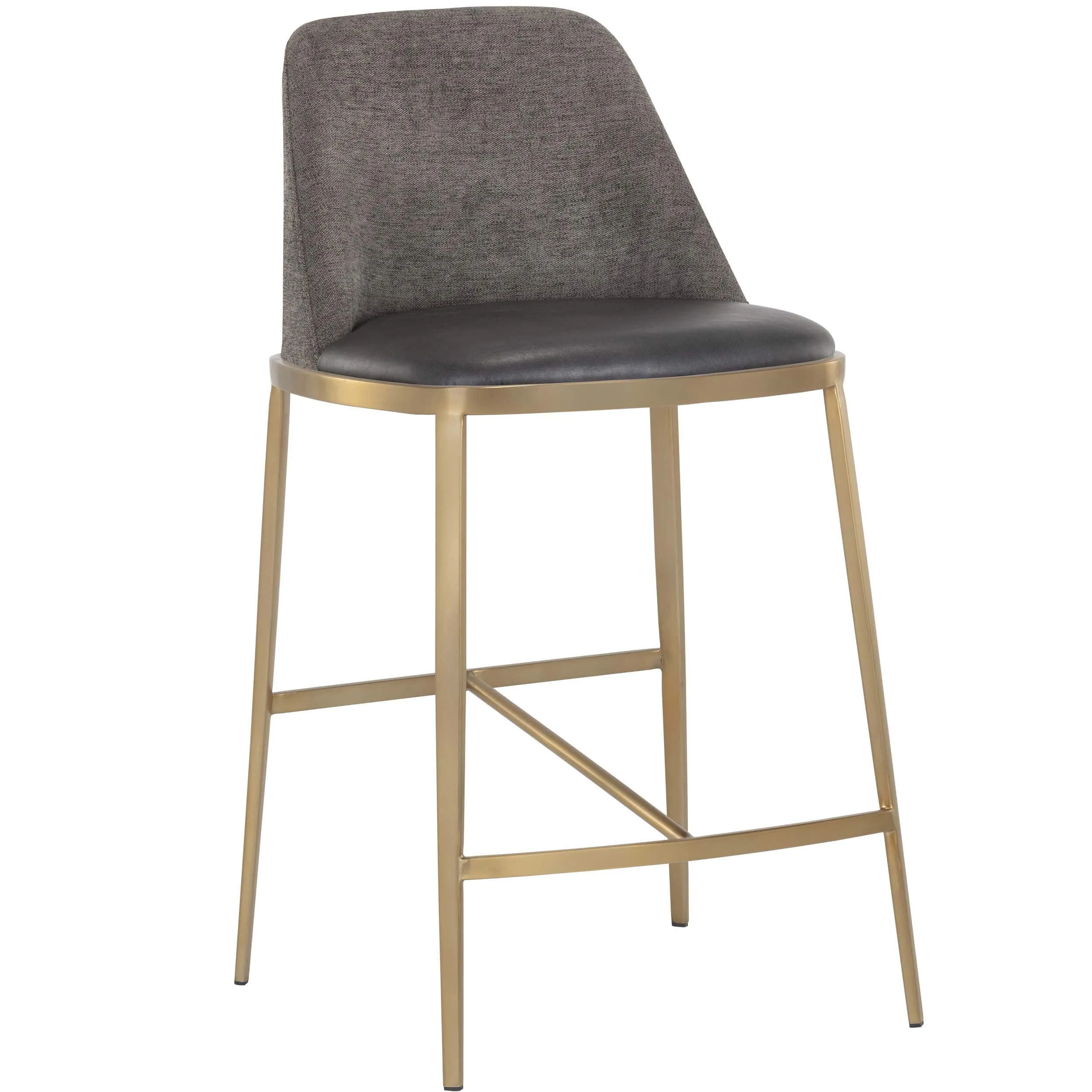 Dover Bar & Counter Stool, Brava Portabella/Sparrow Grey