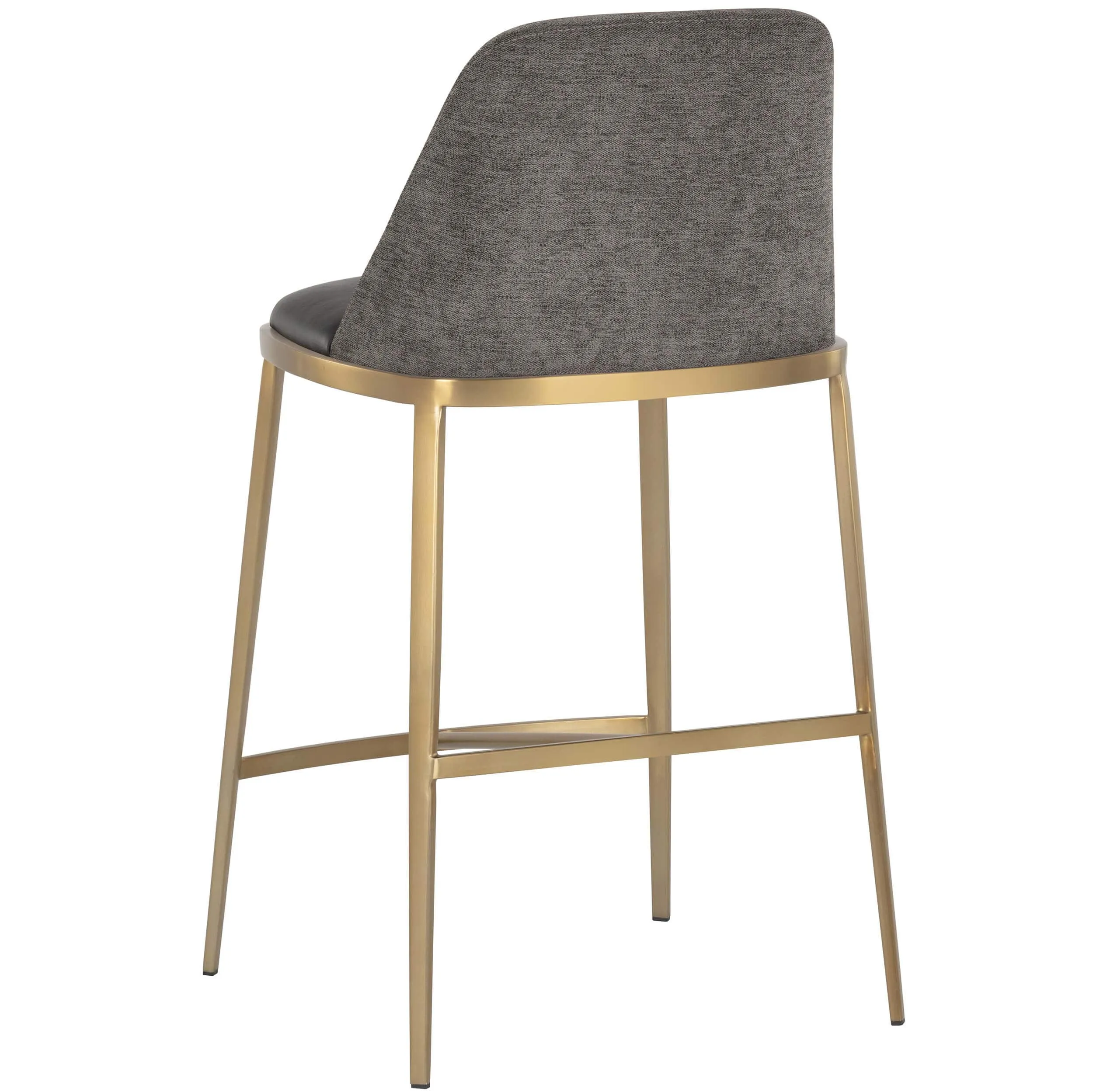 Dover Bar & Counter Stool, Brava Portabella/Sparrow Grey