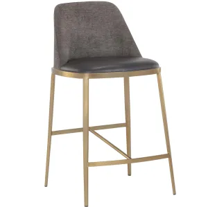 Dover Bar & Counter Stool, Brava Portabella/Sparrow Grey