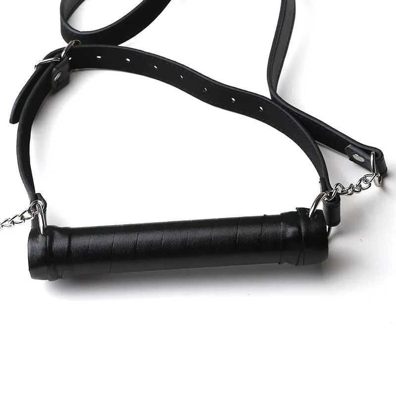 Faux Leather Bit Gag