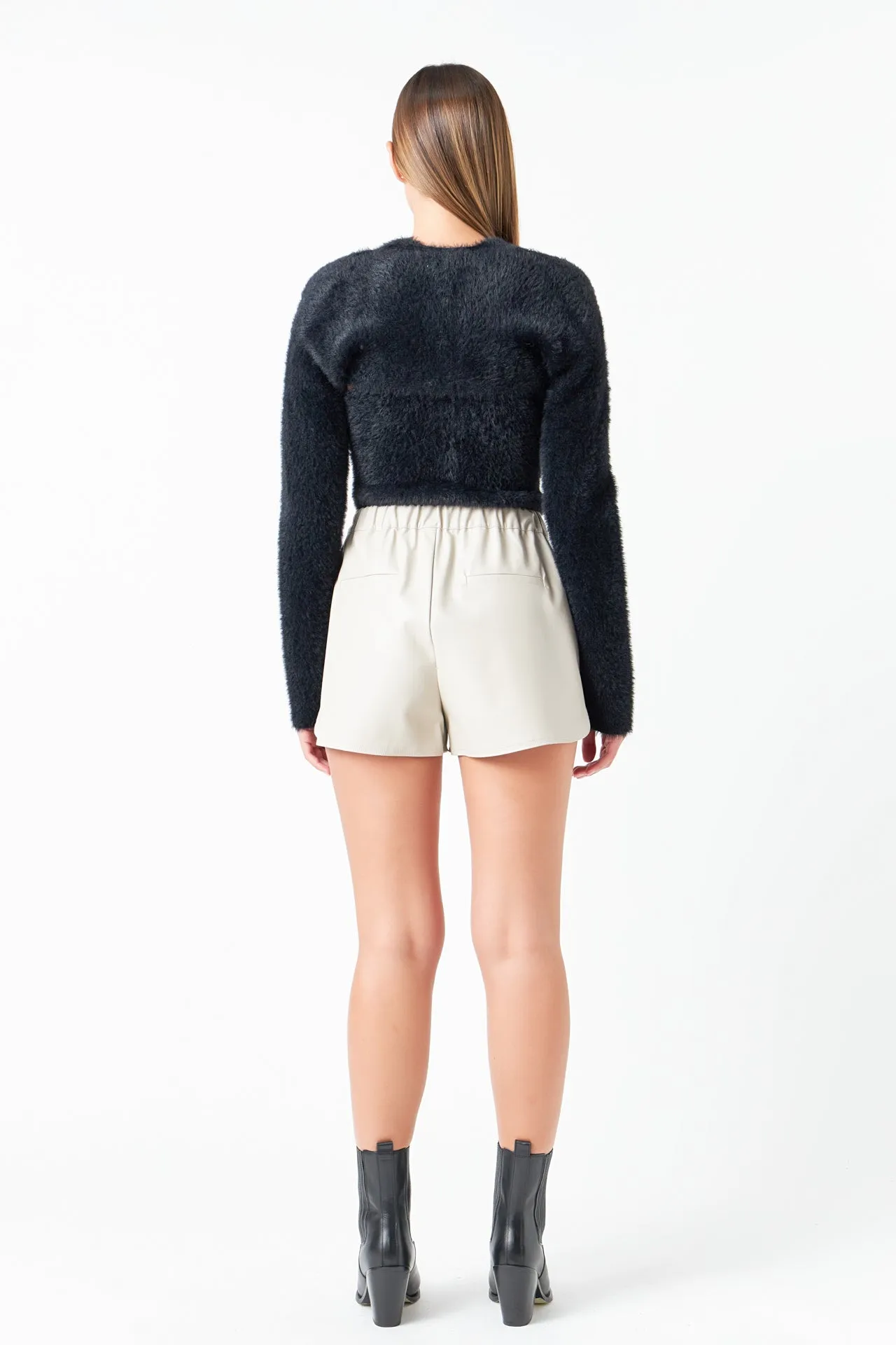 Faux Leather Shorts
