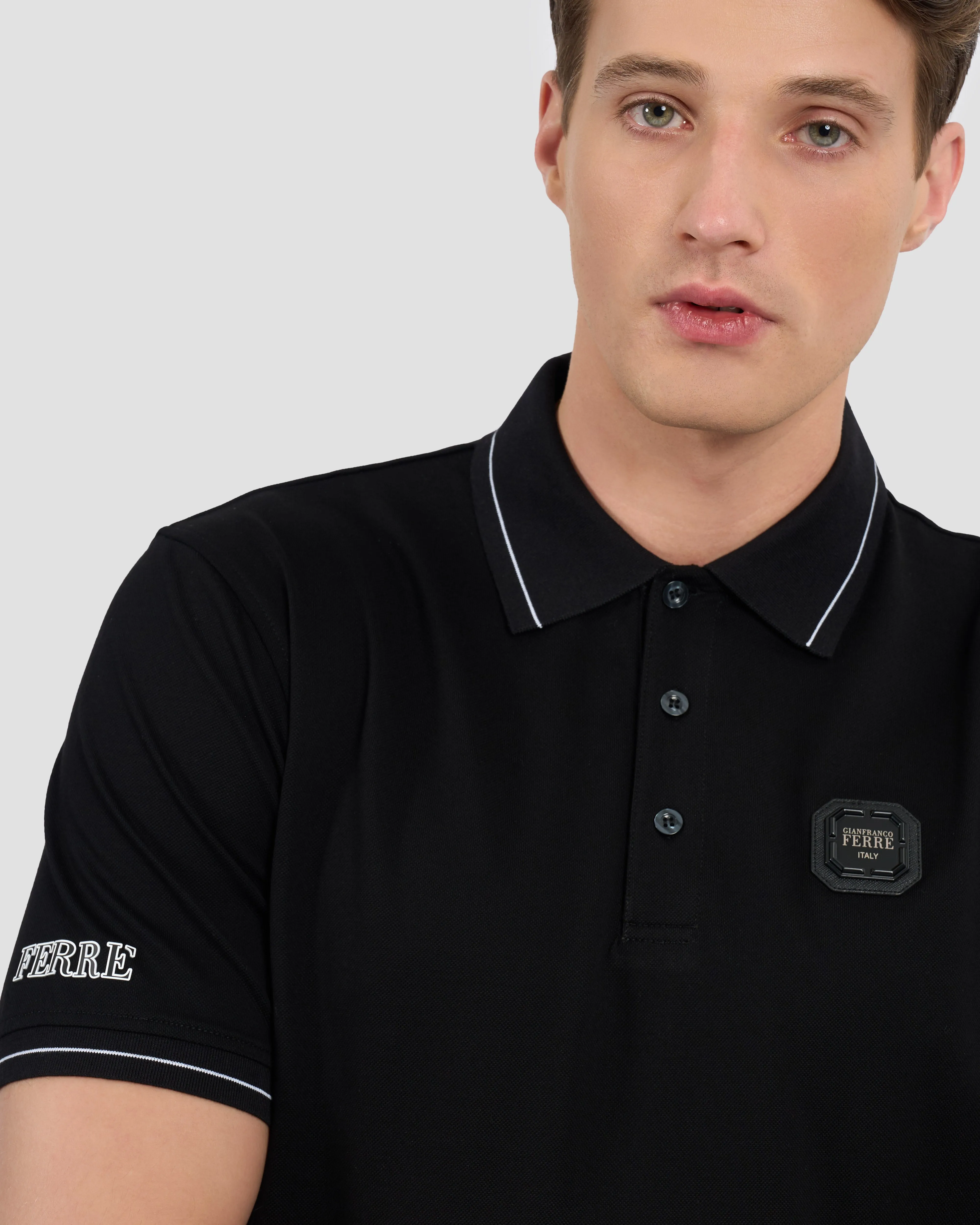 Ferré Printed Sleeve Polo Shirt