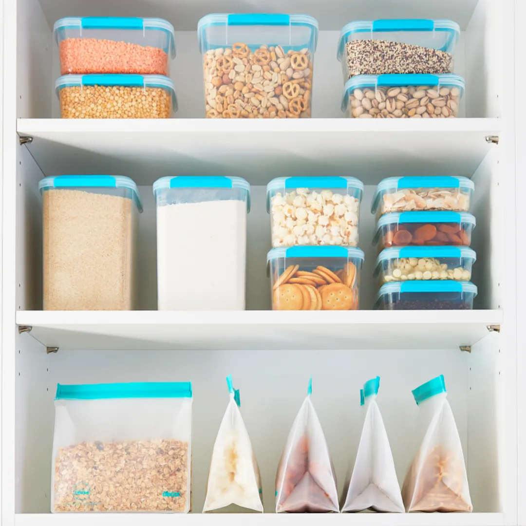 Food Containers, Tall, Square, 1.9L