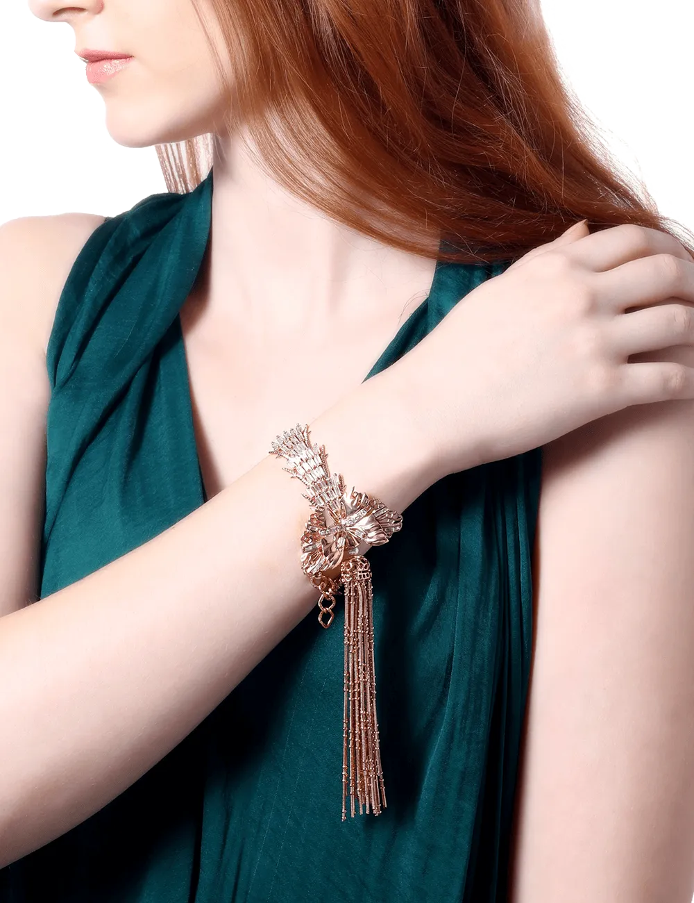 Glazed Fringe Bracelet