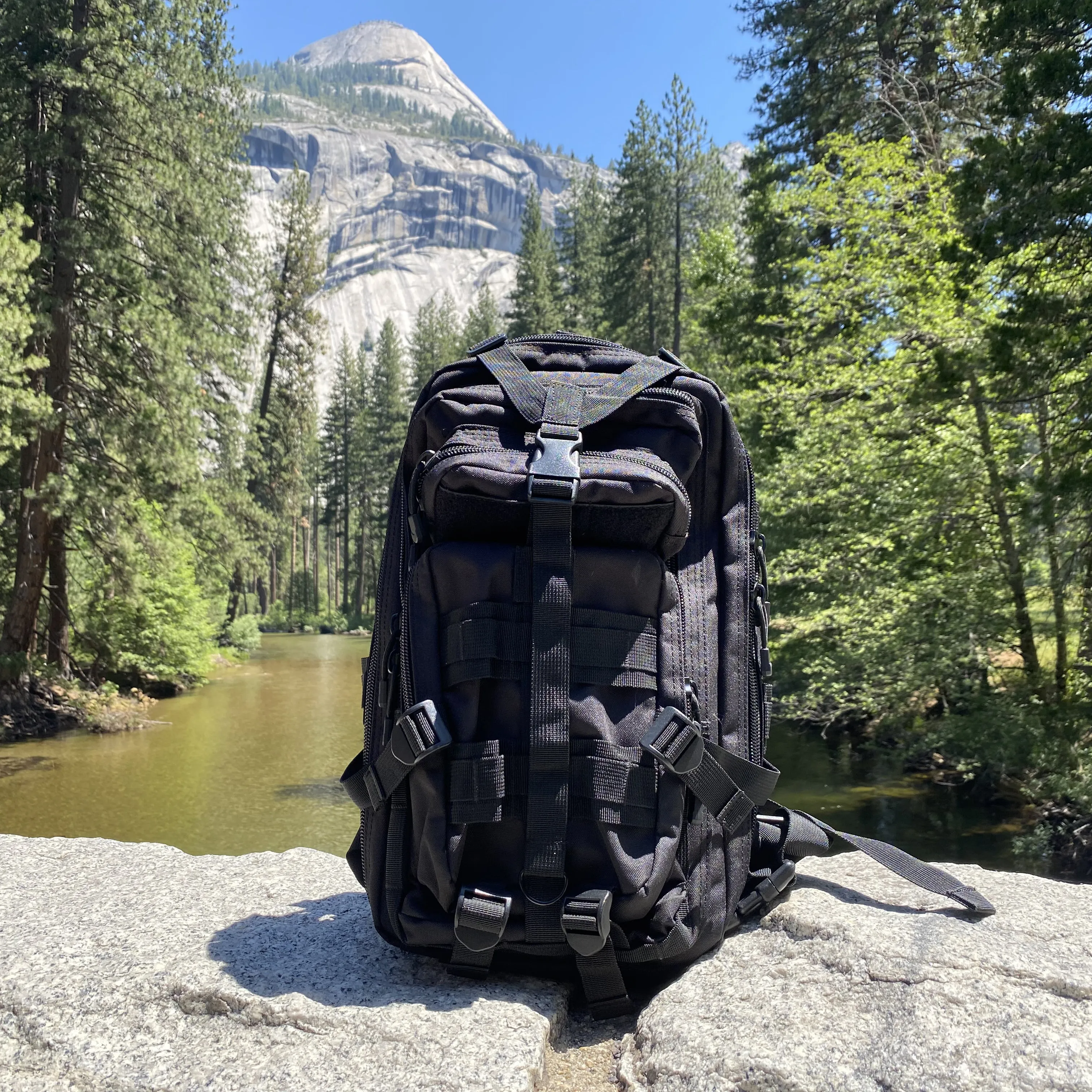 Gorilla Paks™ Small 30L Military Tactical Hydration Backpack (Black) - 2.5L Water Bladder - Assault 3 Day Pack Army Molle Bag Backpacks Rucksack - Hunting, Hiking.