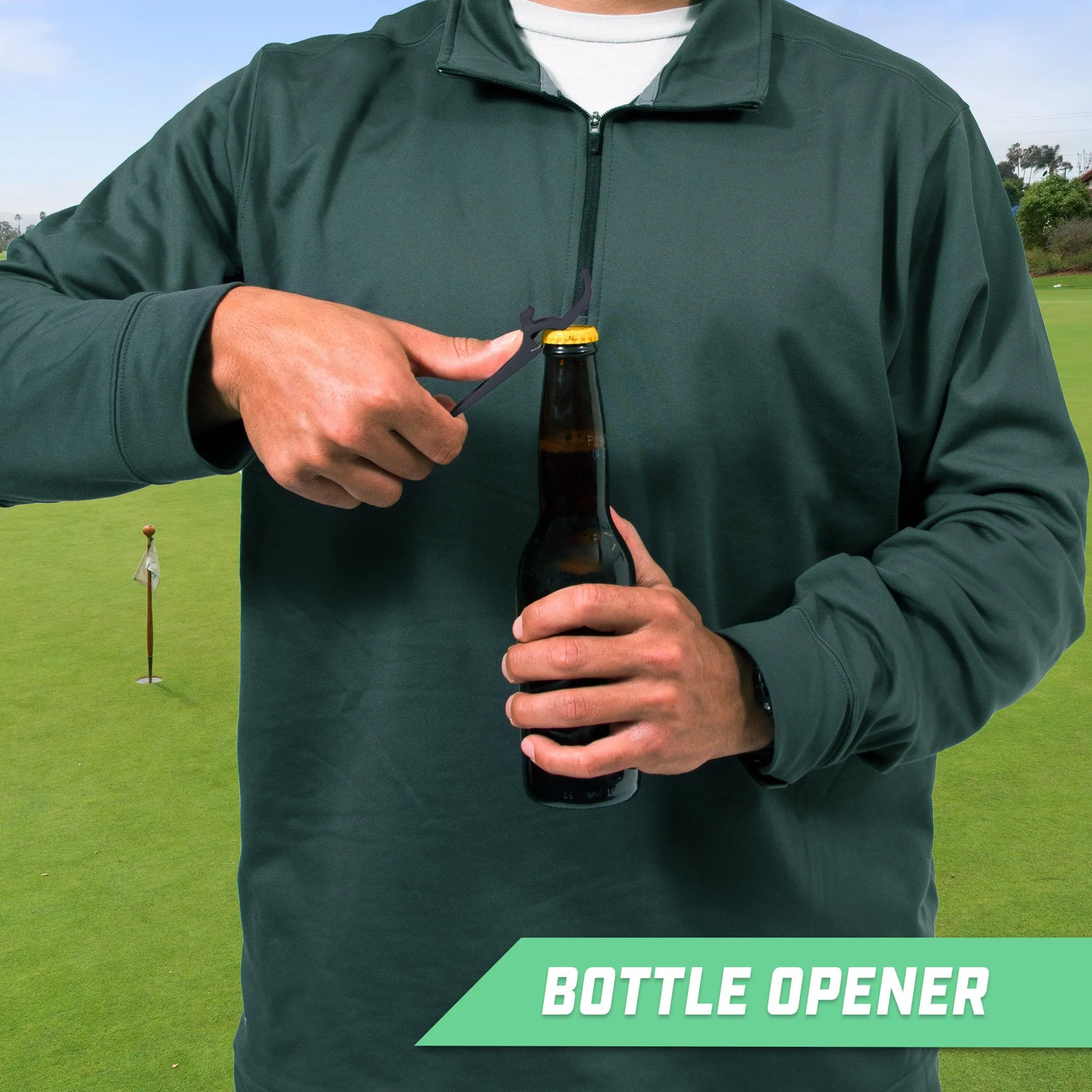 GoSports Beer Shotgun Opener/Golf Divot Tool - Gray