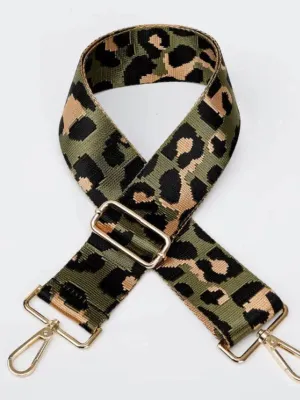 Green Leopard Bag Strap