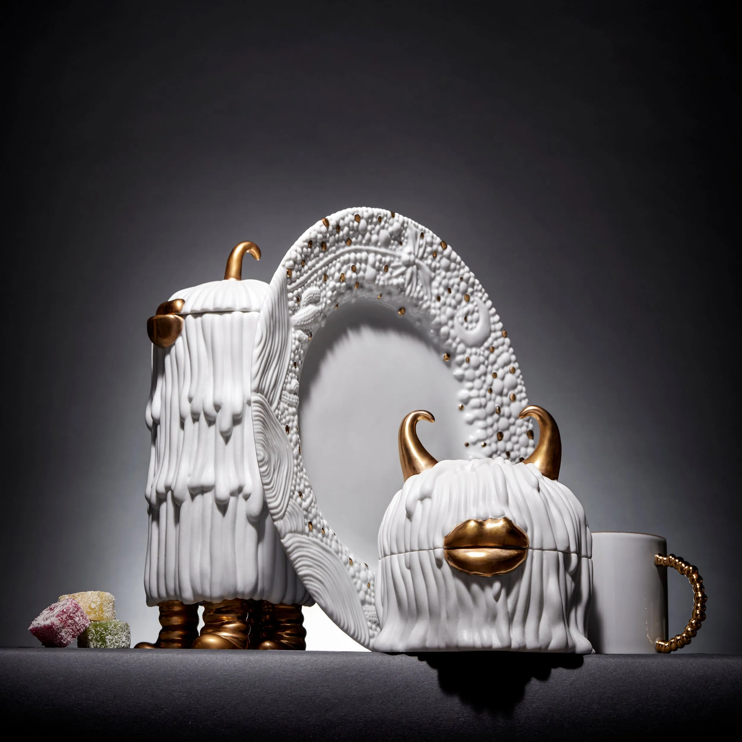 Haas Djuna Coffee   Tea Pot - White