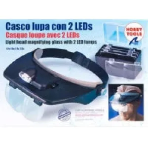 Hands Free Magnifier Glasses w/2 LED Lights